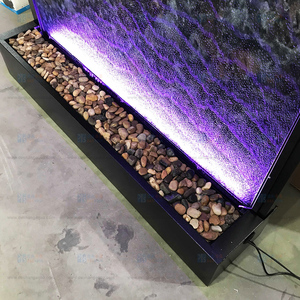 <span class=keywords><strong>Fontana</strong></span> <span class=keywords><strong>decorativa</strong></span> a cascata con LED per interni/esterni <span class=keywords><strong>da</strong></span> <span class=keywords><strong>giardino</strong></span>, realizzata in marmo artificiale, vetro e metallo - Product Image 5