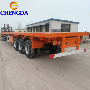 <span class=keywords><strong>Remolque</strong></span> de camión contenedor de <span class=keywords><strong>segunda</strong></span> <span class=keywords><strong>mano</strong></span> de 3 ejes, semi <span class=keywords><strong>remolque</strong></span> plano usado - Product Image 3