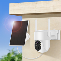 Caméra de sécurité solaire extérieure sans fil Wifi Zemismart, audio bidirectionnel, surveillance par application, contrôle intelligent