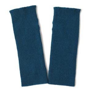 Mitaines en cachemire d'hiver en gros, à rayures, tricotées, épaisses, thermiques pour l'extérieur, cyclisme, luxe, longues, sans doigts, pour femmes - Product Image 1