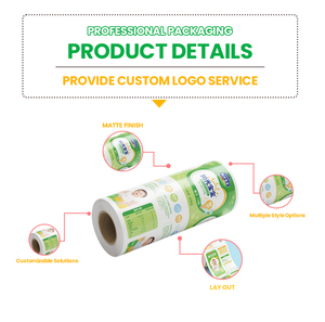 Rollo de embalaje de producto pequeño sin recubrimiento, películas con acabado de aperitivos, bolsita de laminación, diseño de grado Mylar personalizado para alimentos - Product Image 3