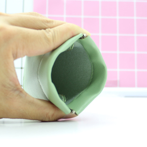 Porte-monnaie en cuir PU multicolore, sac à monnaie portable avec fermeture à pression, pochette tendance avec motif bonbon - Product Image 6