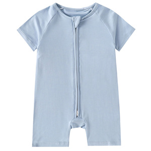Tutina estiva personalizzata per bambine e ragazzi abbigliamento all'ingrosso tutina per neonati 3 6 <span class=keywords><strong>9</strong></span> 12 18 <span class=keywords><strong>mesi</strong></span> tute di un pezzo a manica corta - Product Image 1