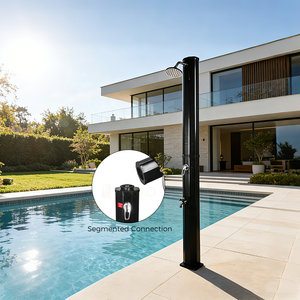 Conjunto de Grifería de <span class=keywords><strong>Ducha</strong></span> Moderna de PVC, Agua Fría y Caliente, <span class=keywords><strong>Ducha</strong></span> <span class=keywords><strong>Solar</strong></span> para Exteriores - Product Image 4