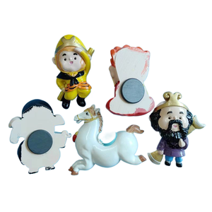 Yijias nouvelle série de voyage vers <span class=keywords><strong>l</strong></span>'ouest autocollants de réfrigérateur en résine de personnage de dessin animé, Magneti d'animation de style chinois - Product Image 4