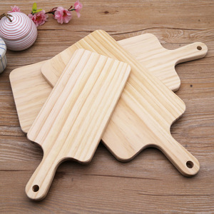 Planches à découper en bois massif avec poignée pour servir pizza, sushi, usage domestique et cuisine - Product Image 3