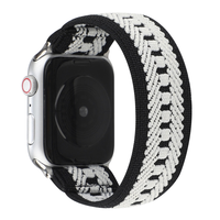 Bracelet en Nylon pour montre Apple Watch, sport, boucle, élastique, intelligent, 7 6 5 38 40 41 42 44 45 Mm, pour femmes et hommes