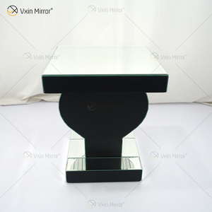 Heart Decor End Table WXF-508-1 Silver <strong>Crushed</strong> <strong>Diamond</strong> Mirrored Bedside Table Home <strong>Furniture</strong> - Product Image 5