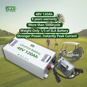 Lifepo4-batería de litio para carrito de golf, paquete de batería para carrito de arrastre, carrito de club, 48v, 80Ah, 105ah
