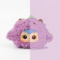 Mignonne boîte surprise en vinyle et peluche avec design en coton (yeux et visage)  Porte-clés en peluche personnalisé en forme de sac à dos de mouton Fournisseur de jouets en peluche personnalisés