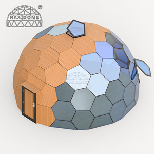 RAXDOME Domo Geodésico <span class=keywords><strong>de</strong></span> Cristal <span class=keywords><strong>de</strong></span> Panal <span class=keywords><strong>de</strong></span> Abeja <span class=keywords><strong>de</strong></span> 7M para Retiro y Campamento con Cristal Espejo - Product Image 4