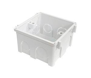กล่องไฟฟ้าแบบฝังผนัง UPVC สำหรับสวิตช์และเต้ารับ ป้องกันไฟลุก ป้องกันสายไฟเสียหาย ผลิตในเวียดนาม - Product Image 2