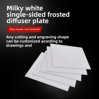 Meilleure Vente DSX-06 Feuille Diffuseur PC Simple/Double Face Mat Réflexion Diffuse Épaisseur 2mm Blanc Laiteux Taille Standard 1220x2440mm