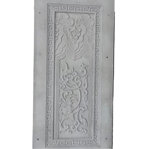 Estilo francés tallado GRC hormigón decorativo Interior relieve paneles de pared para techo ático redondo Dormer ventana Marco Decoración - Product Image 1