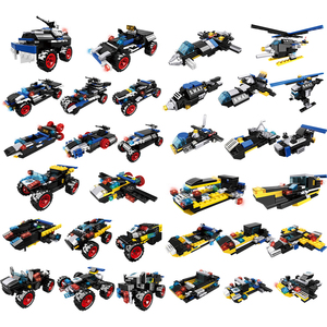 WOMA TOY C0592 32 en 1 SWAT Police Voiture blindée de combat Bateau de <span class=keywords><strong>patrouille</strong></span> Blocs de construction Briques <span class=keywords><strong>Jouet</strong></span> Juguetes Set - Product Image 2