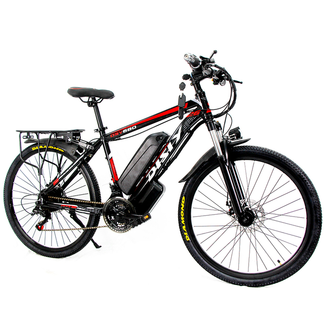 Factory Offers 26-inch Mountain Electric Bicycles at Low Price 48V Disc-brake Electric Hybrid Bicycles