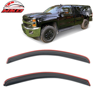 Pare-soleil de fenêtre pour Chevrolet Silverado et GMC Sierra 1500 2500 HD, cabine standard 14-19, protection latérale de la vitre de porte de voiture intégrée au cadre - Product Image 1