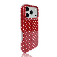 Coque de téléphone élégante et personnalisée à pois, anti-traces de doigts, magnétique, chargement sans fil, fine, pour iPhone, avec pois personnalisés