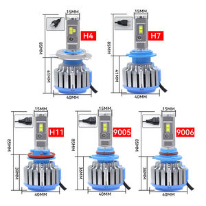 Bombilla LED T1 H4 Súper Brillante para Faros Delanteros, 80W 8000LM 6000K 12V, Ajuste Universal para Autos Todoterreno con Turbo - Product Image 3