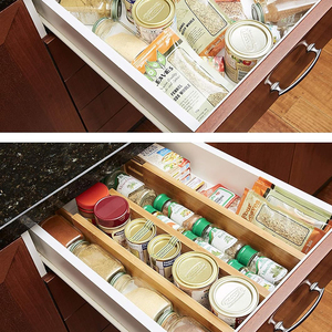 Tùy chỉnh tre nhà bếp ngăn kéo lưu trữ phân vùng có thể được xếp chồng lên nhau cho nhà bếp lưu trữ - Product Image 5