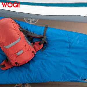 Sac de couchage Woqi Mummy 3 saisons bleu paon léger respirant en nylon pour adulte, longueur standard, randonnée, camping - Product Image 4