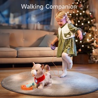 Jouet interactif pour enfants Tumama, jouet pour animaux de compagnie qui aboie, chat en peluche qui marche, laisse de contrôle, chat électrique avec voix de simulation