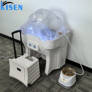 Kisen Bac Head Spa – Bac à shampoing portable sans tuyauterie avec circulation en cascade, idéal pour les lits de massage de salon haut de gamme - Product Image 5