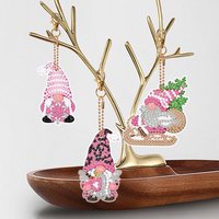12pcs gnome rose porte-clés de Noël cadeau de vacances