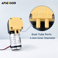 Pompe à air à micro-diaphragme à haute pression négative pour la surveillance environnementale, configuration de montage sur support de tube de 4 mm