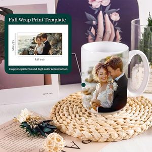 15oz Ceramic Sublimation Coffee <b>Mug</b> with Custom Logo White Gift <b>Box</b> Reusable Dishwasher & Eco-Friendly for Business Promotions - Product Image 3