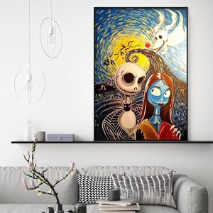 LS Hot 5D Kit di pittura con strass e diamanti di Halloween punto croce Spider Jack con stampa Sally Cartoon decorazioni per la casa - Product Image 4