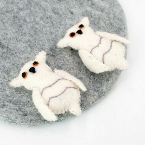 Adorno Navideño de Búho de Fieltro de Lana Cosido a Mano |   Adorno Colgante para Árbol de Navidad con Forma de Animal del Bosque, 7 cm, Bonito Adorno Decorativo para Interiores, Hazlo Tú Mismo - Product Image 2