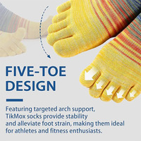 Arch Support Chaussettes de course à cinq orteils pour hommes et femmes