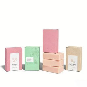 Custom Design Premium Folding Washing <b>Product</b> Boxes Paper Gift Soap Box Packaging - Product Image 1