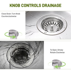 Rubinetto Moderno in Plastica Elettroplaccata con <span class=keywords><strong>Sifone</strong></span>, Marca Johnmix, Dimensioni 110/114mm, Connessione di Scarico da 1-1/2 Pollici per Lavello da Cucina - Product Image 4