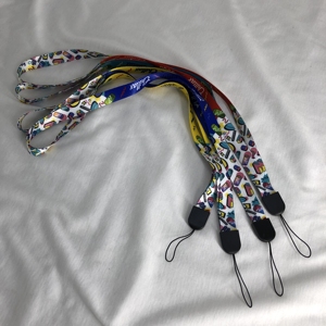 Customized Promotional Cheap <b>Polyester</b> Sublimation Printing Heat Transfer Hanging Around Neck Strap <b>Lanyards</b> with logo Custom - Product Image 3