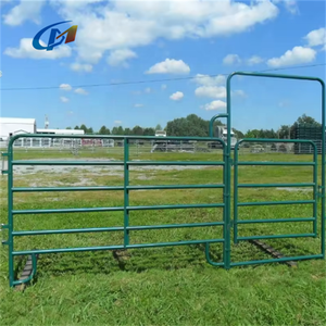 Großhandel Bulk 4 Schienen Lives tock Horse Arena Fechten Schwarz PVC Gebrauchte Viehzaun Panels und Post - Product Image 3