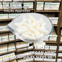 Capsules vides blanches végétariennes faites à partir de la médecine de coquille végétale fabriquée en Chine Impression de logo personnalisé disponible