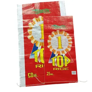 2024 नया बोप लैमिनेटेड पीपी बुना चावल बैग 50 किग्रा