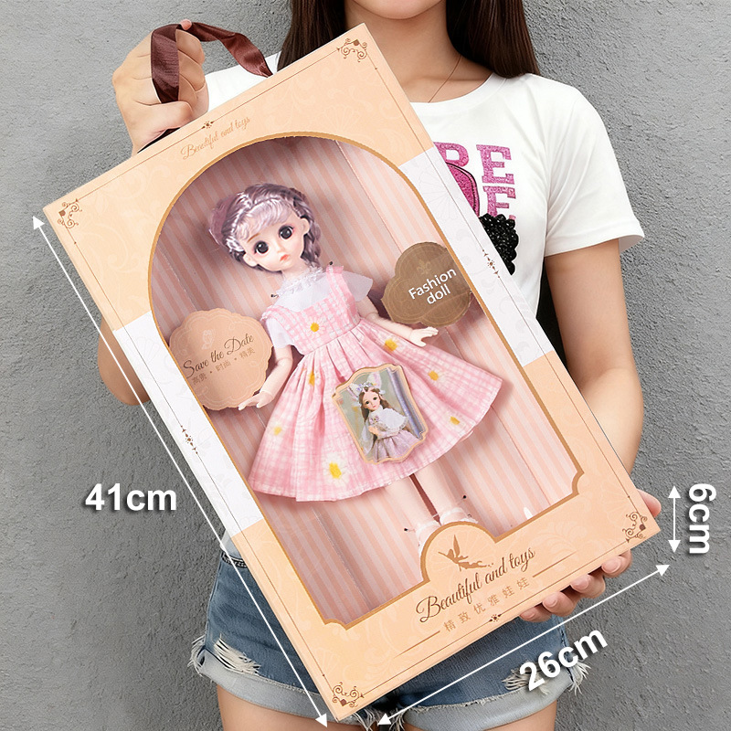 Caja portátil de 41 cm - Blanco crisantemo - Muñeca de 30 cm