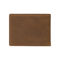 Dompet Lipat Kulit Asli Full Grain Terbaru, Tahan Lama, untuk Pria, dengan Banyak Slot Kartu dan Kantong Uang
