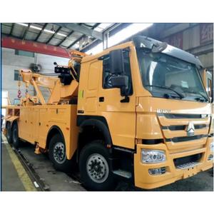 Camion de dépannage chinois 30 tonnes 8x4, conception à un élévateur et deux rotateurs pour le sauvetage de véhicules lourds et le remorquage en cas d'accident routier - Product Image 4