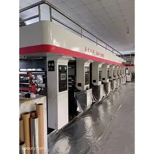 1300Mm Lebar 9 Warna BOPP Film Kecepatan Tinggi Rotogravure Mesin Cetak untuk Kertas PVC Nolon BOPP Film