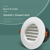 Cache de sortie d'air en plastique ABS pour système d'air frais, pour sorties d'air d'extraction, entrées d'air de retour et échange d'air de ventilation