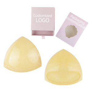 Free <strong>Size</strong> Soft Fabric Breast Enhancer Pad Waterproof Bikini Triangle Shape Push-Up <strong>Bra</strong> Insert Invisible Adhesive Intimates - Product Image 4