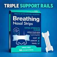 Bande adhésive nasale personnalisée pour une meilleure respiration, amélioration de la respiration, patchs nasaux confortables en tissu non tissé, CE 3 ans