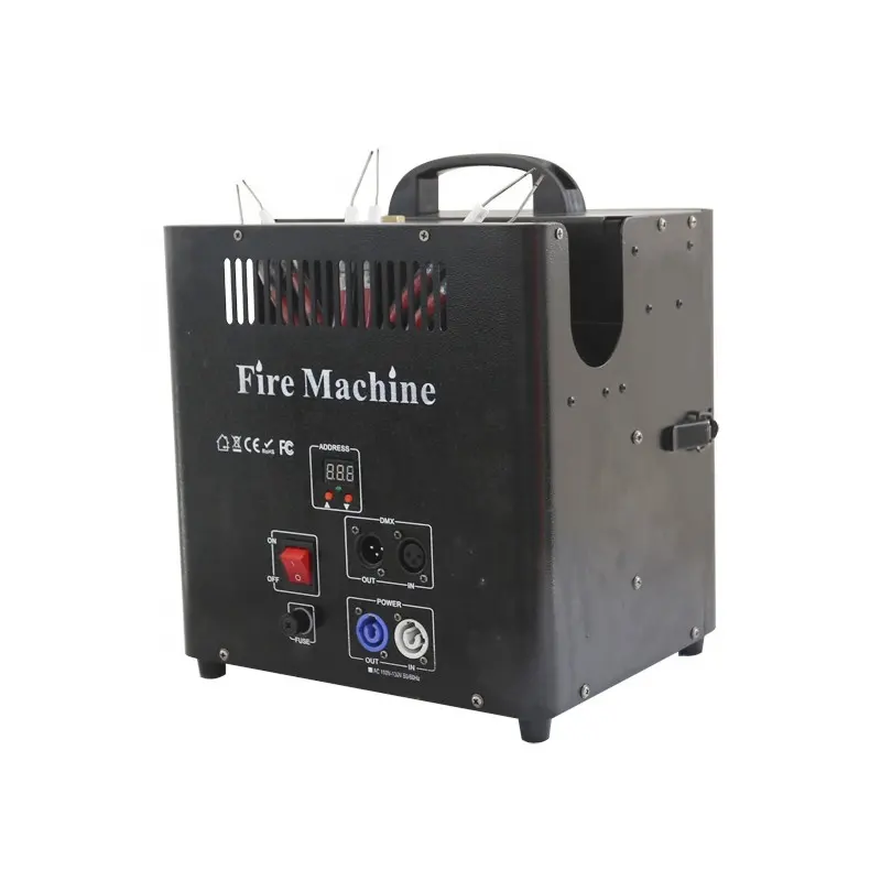 Cihaz Flycase olay Dj kıvılcım soğuk yapay kıvılcım gösteri etkinlikleri için plazma alev makinesi sprey yangın alev Dj yangın gücü makinesi