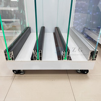 Rampe d'escalier en aluminium, en verre, en U, sans cadre, en acier inoxydable, rampe en aluminium pour balcon intérieur