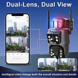 Wistino Ubox 6MP Ống Kính Kép Năng Lượng Mặt Trời Bảng Điều Chỉnh Máy Ảnh Điện Năng Thấp PIR Cảm Biến An Ninh PTZ <span class=keywords><strong>Wifi</strong></span> IP CCTV Máy Ảnh Năng Lượng Mặt Trời 4G Sim Thẻ - Product Image 5