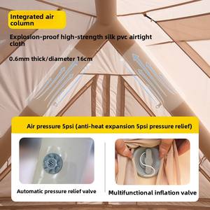 Tente <span class=keywords><strong>gonflable</strong></span> en forme de dôme ciel étoilé, glamping, <span class=keywords><strong>camping</strong></span> en plein air, voyages, séjours de nuit, grande capacité pour 10 personnes, imperméable, pas d'assemblage requis - Product Image 5
